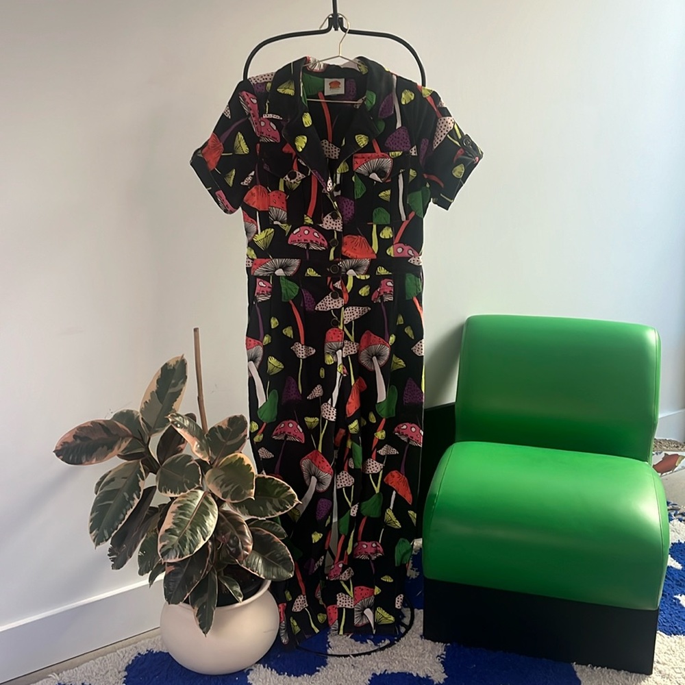 Farm Rio Mushroom Jumpsuit